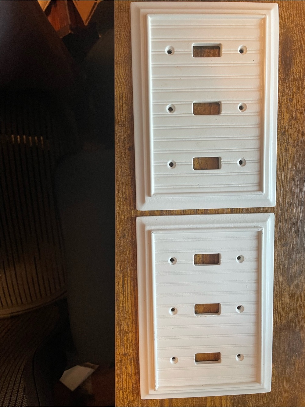 Heavy Duty Triple Toggle Switch Wall Plate Covers - Pair